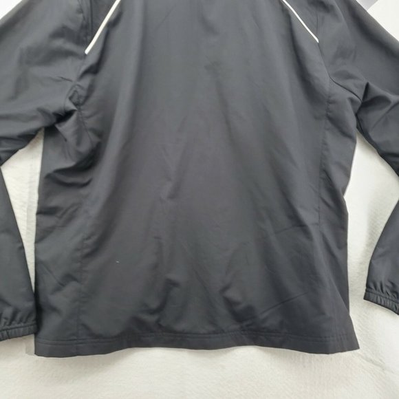 REEBOK Windbreaker Women's Warm Up Track Jacket Full-Zip Black Size XL - Picture 10 of 12